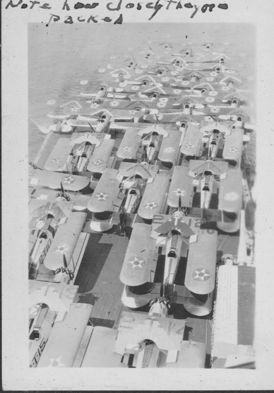 Aircraft Massed on the U.S.S. Saratoga (?), Ca. 1928-30 (Source: Barnes)